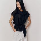 kindersalmon Full Blouse Black