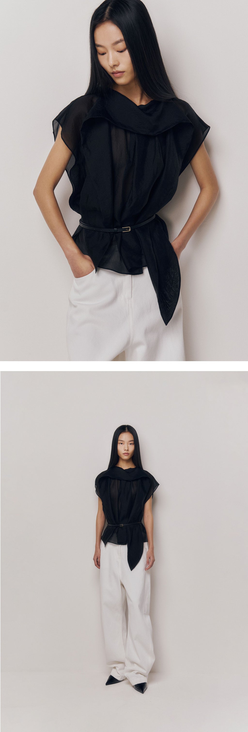 kindersalmon Full Blouse Black