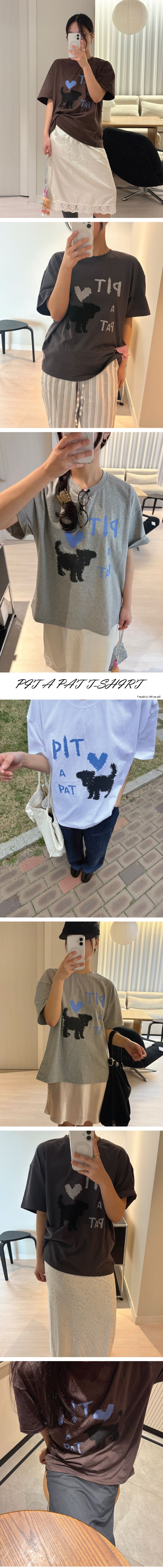riandco PIT A PAT T-SHIRT_MELANGE GREY