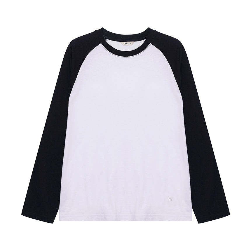 nau Raglan Long Sleeve T-Shirt White