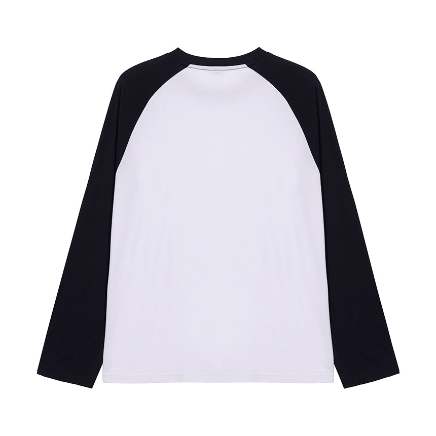 nau Raglan Long Sleeve T-Shirt White