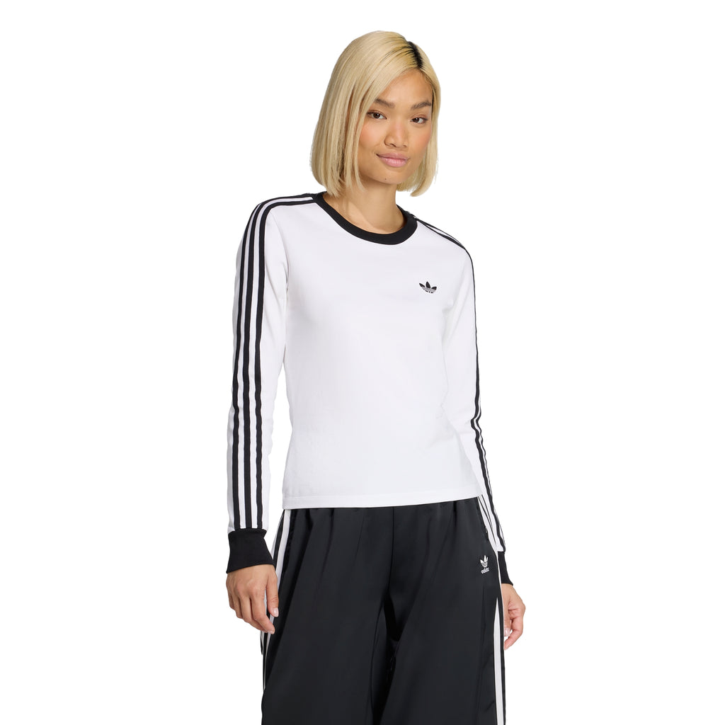 ADIDAS 3-Stripe Long Sleeve (Slim) T-Shirt KD3688
