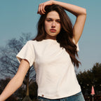 ERER [1st Reorder] Logo Label Short-sleeved T-shirt White