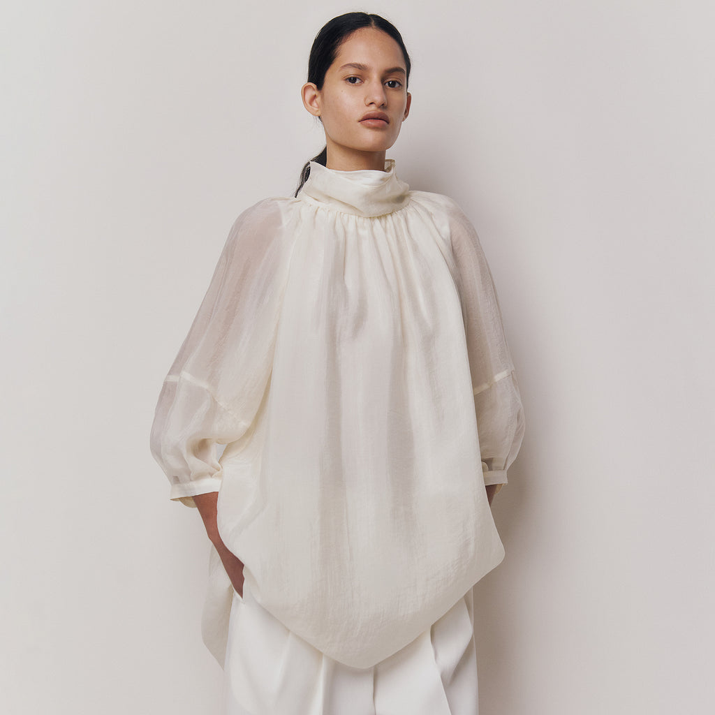 kindersalmon Gatherneck Blouse Margarine