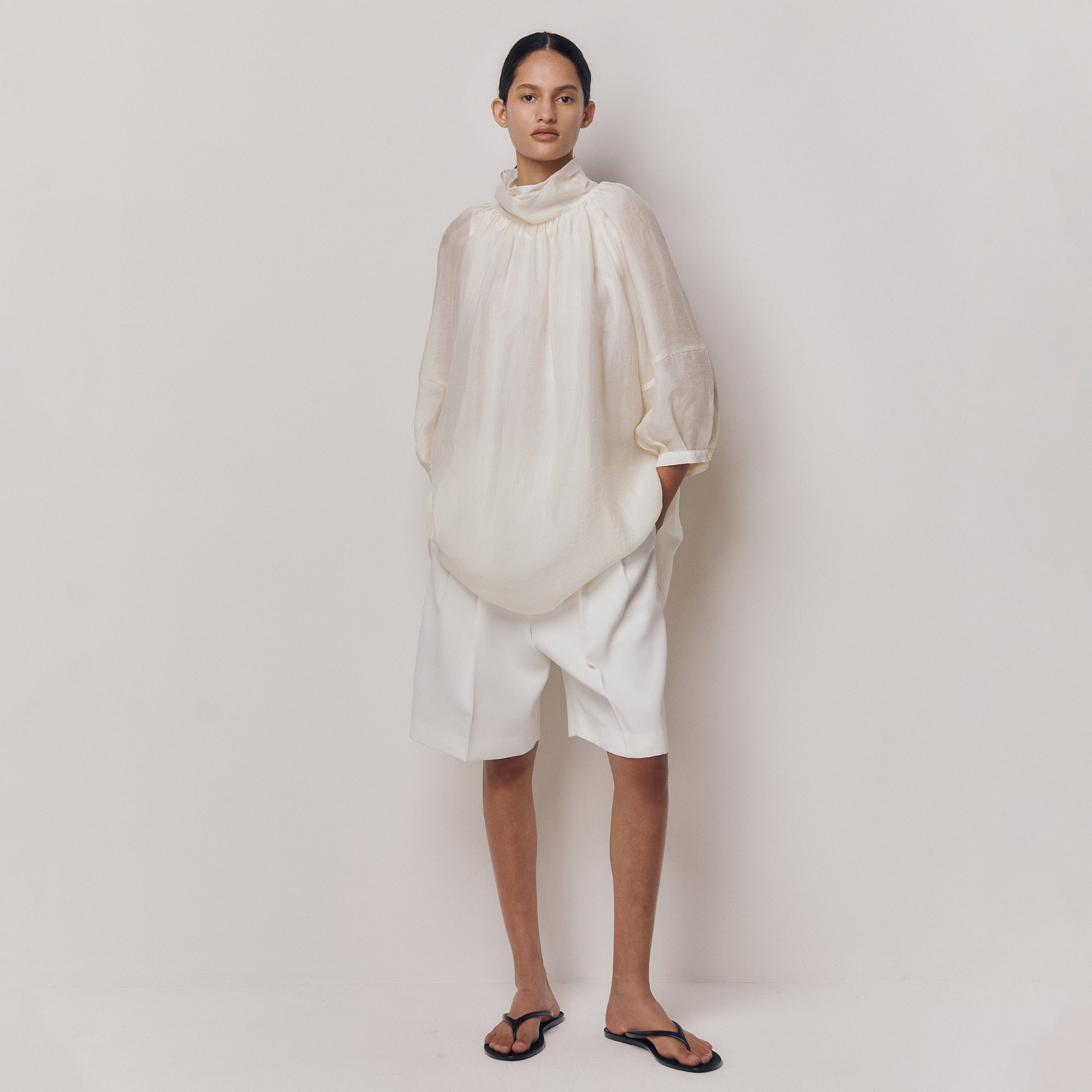 kindersalmon Gatherneck Blouse Margarine