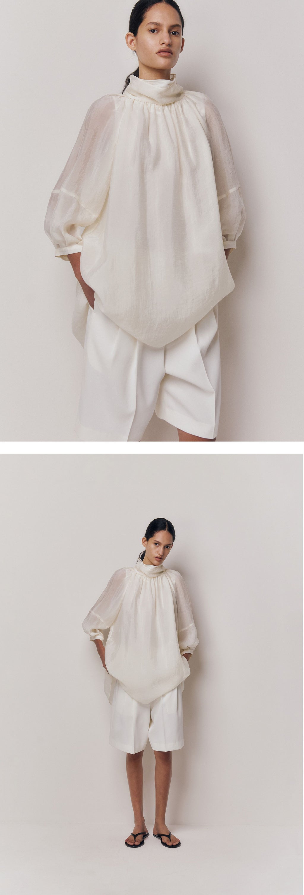 kindersalmon Gatherneck Blouse Margarine