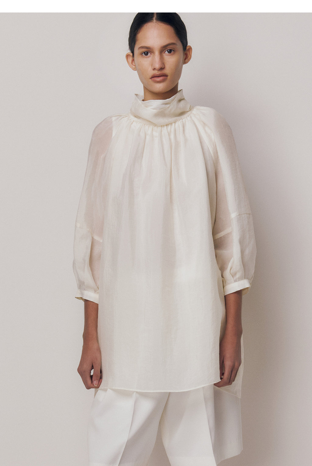kindersalmon Gatherneck Blouse Margarine