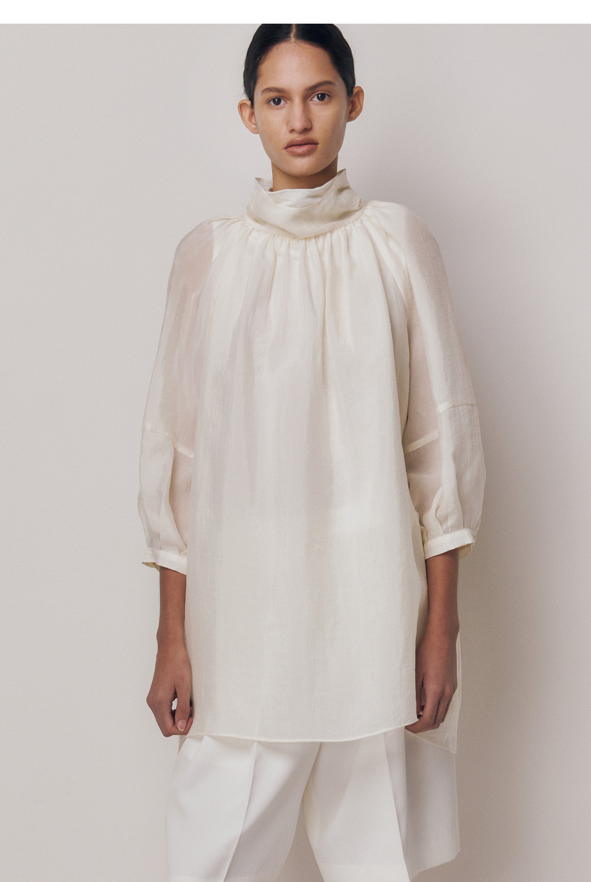 kindersalmon Gatherneck Blouse Margarine
