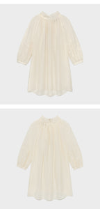 kindersalmon Gatherneck Blouse Margarine