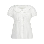 ILLIGO Foaming Ribbon Puff Blouse White