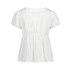 ILLIGO Foaming Ribbon Puff Blouse White