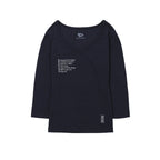 WELLBEING EXPRESS V neck 3/4 sleeve Navy
