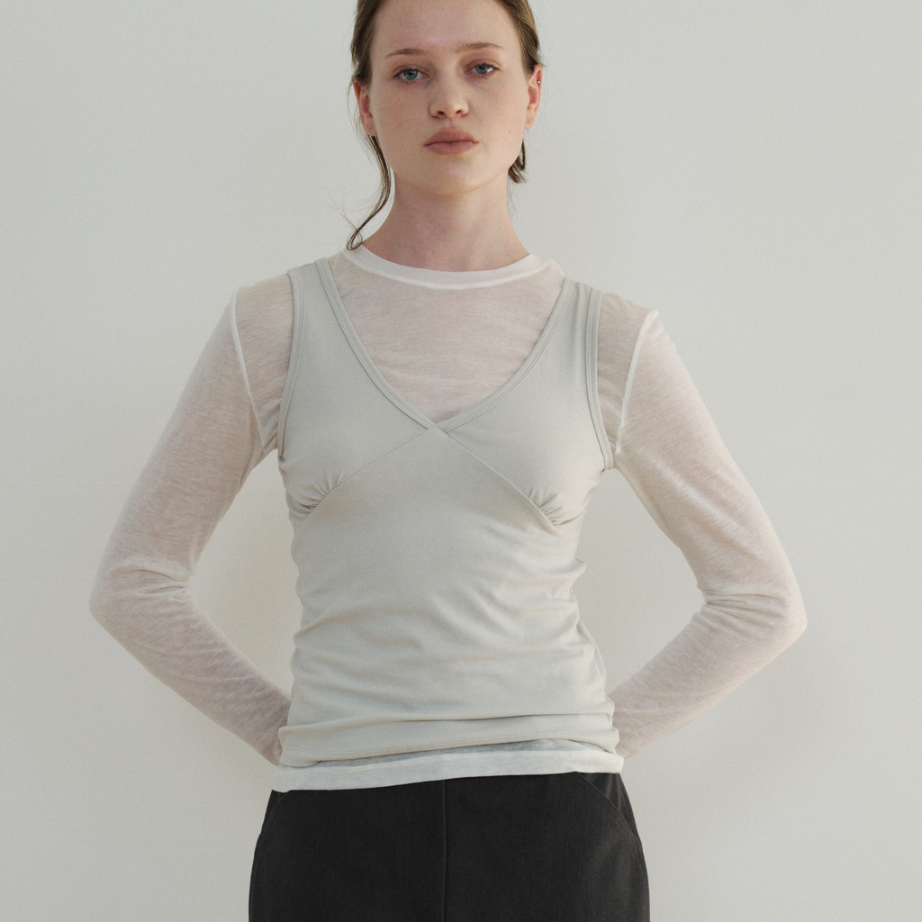ARTTO [2nd] V-Neck Sleeveless_Mint