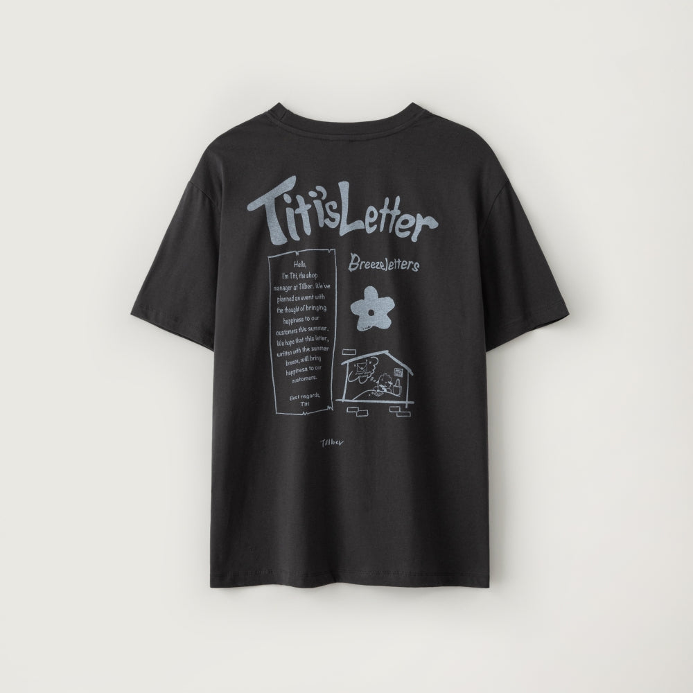 TILLBER TT Letter T-Shirt_Gray