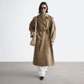 & Other Stories Belted Trench Coat (Dark Beige)