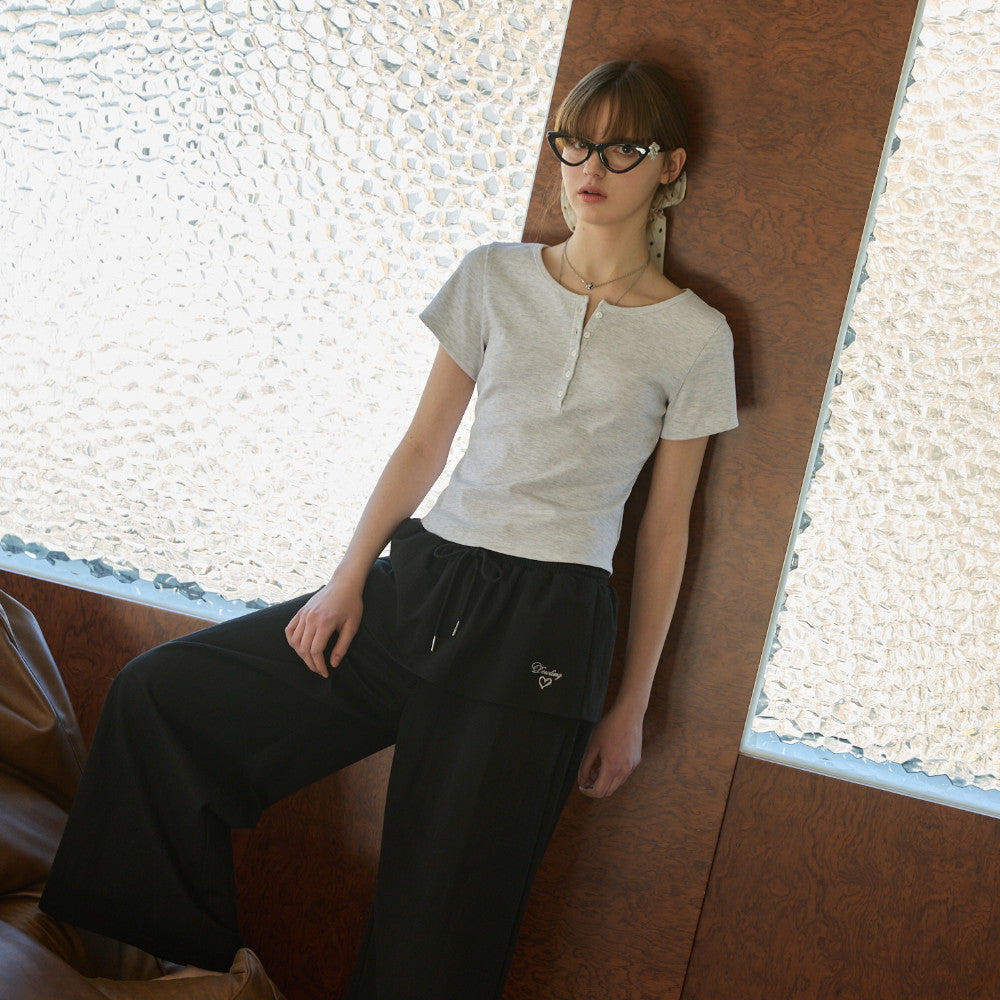 DEWL [Dueling][2nd] Button-up Henry Neck T-shirt LG_D262MSM122