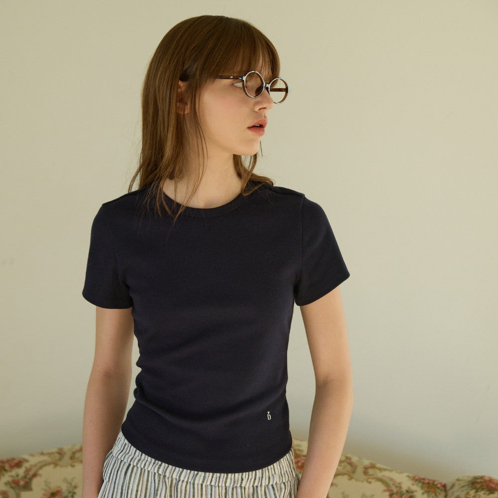 DEWL [Dueling][1st] Embroidered point classic t-shirt NY_D262MSM113