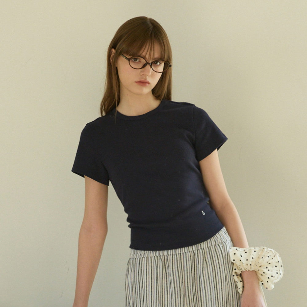 DEWL [Dueling][1st] Embroidered point classic t-shirt NY_D262MSM113