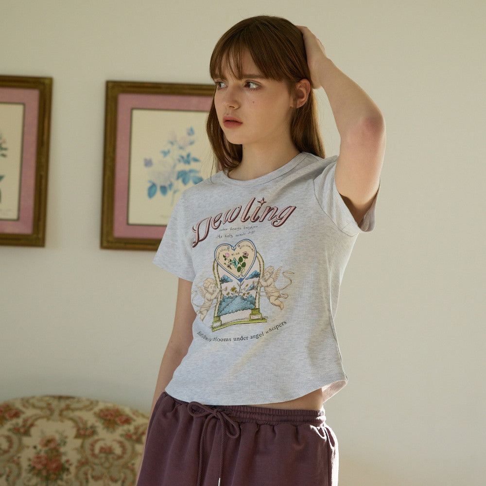 DEWL [Dueling][2nd] Angel Slim Fit Crop T-Shirt LG_D262MSM112