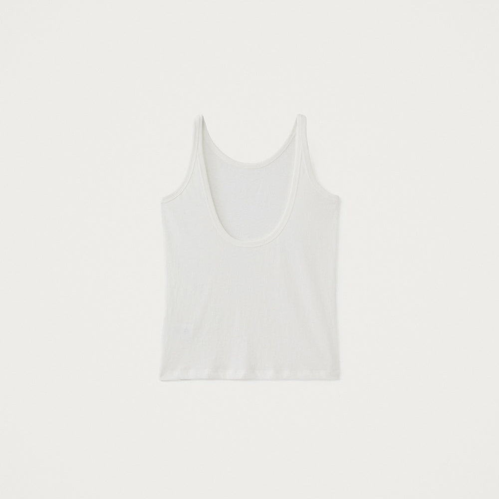 YE Noll Scoop Back Tank - White