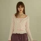 DEWL [Duelling][2nd] Flower sleeveless tank top cardigan set PK_D262MSM107