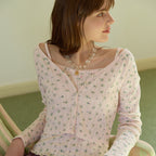 DEWL [Duelling][2nd] Flower sleeveless tank top cardigan set PK_D262MSM107