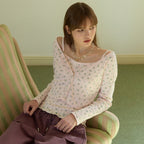 DEWL [Duelling][2nd] Flower sleeveless tank top cardigan set PK_D262MSM107