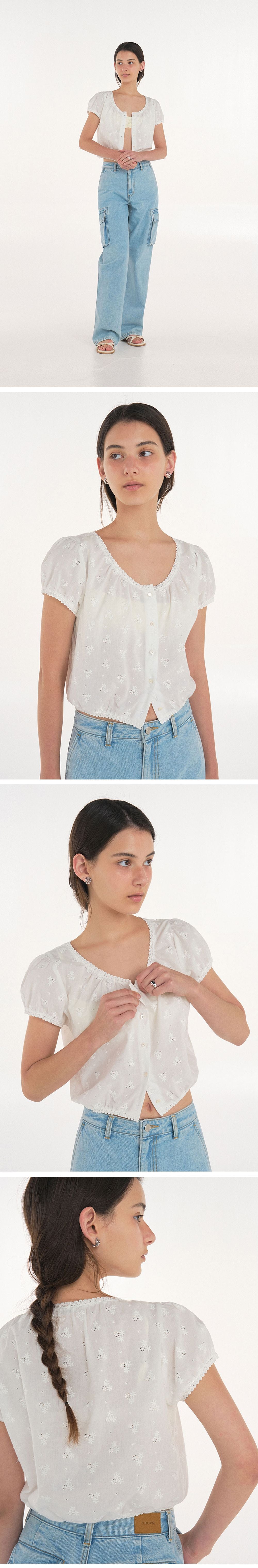 SHOPM Ivy Blouse (White)