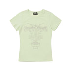 WELLBEING EXPRESS Flower Tattoo Tee Mint