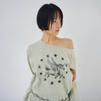 PLZPROJECT PEGASUS LONG-SLEEVE T-SHIRT, DUSTY BEIGE