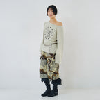 PLZPROJECT PEGASUS LONG-SLEEVE T-SHIRT, DUSTY BEIGE