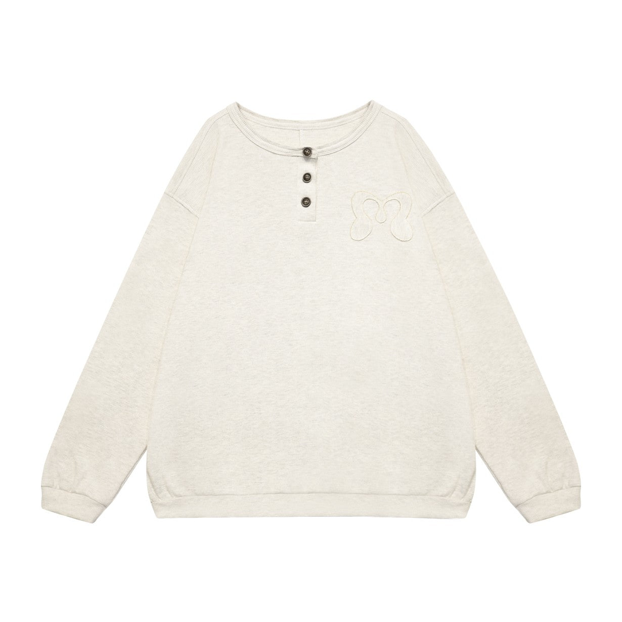 MIRECO SYMBOL PIGMENT WAFFLE T OATMEAL