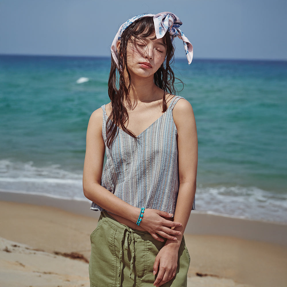 FLATWAVE IN SEOUL Vela Sleeveless Blue