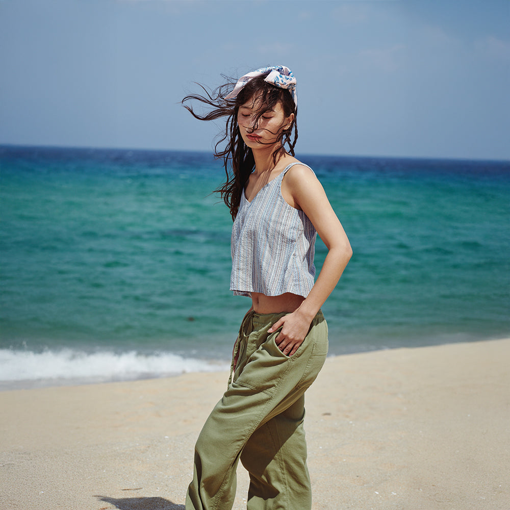 FLATWAVE IN SEOUL Vela Sleeveless Blue