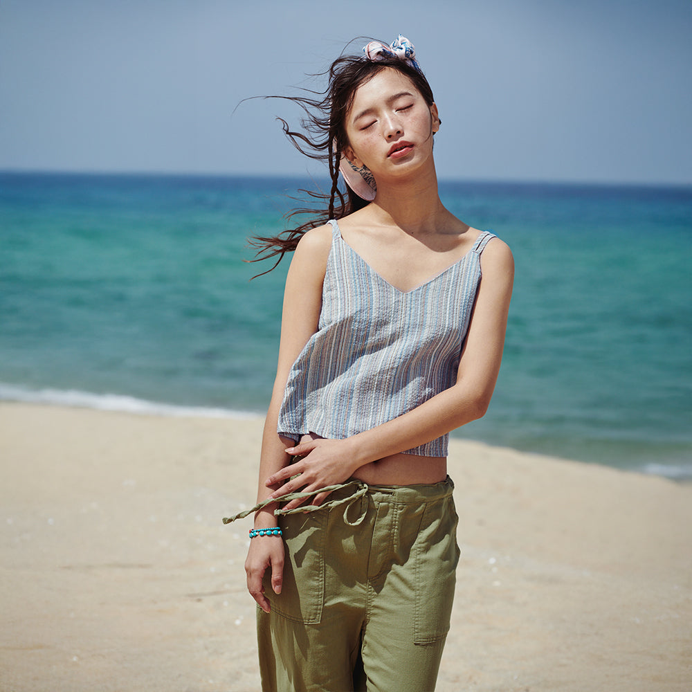 FLATWAVE IN SEOUL Vela Sleeveless Blue