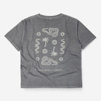 FLATWAVE IN SEOUL Naga Dyed Print T-Shirts Charcoal