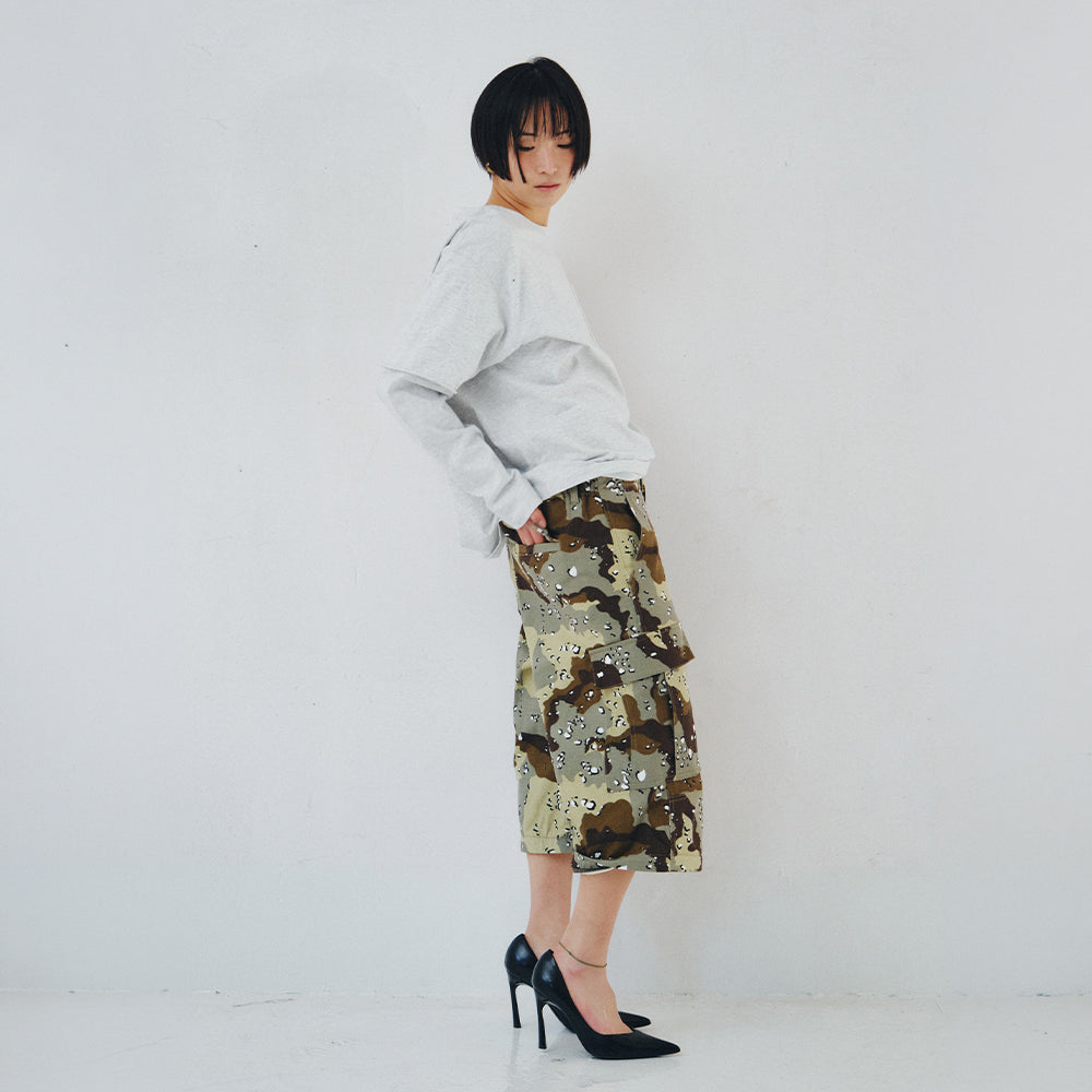 PLZPROJECT LAYERED LONG SLEEVE, WHITE MELANGE