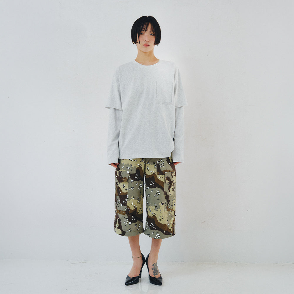 PLZPROJECT LAYERED LONG SLEEVE, WHITE MELANGE