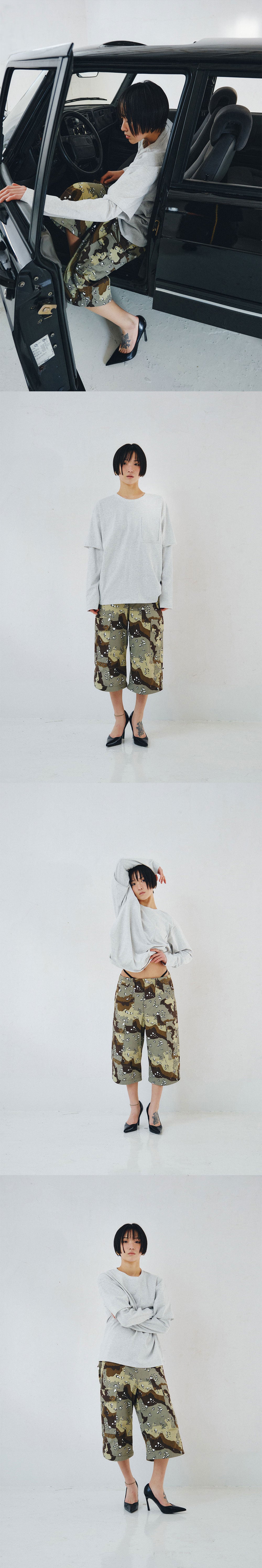 PLZPROJECT LAYERED LONG SLEEVE, WHITE MELANGE