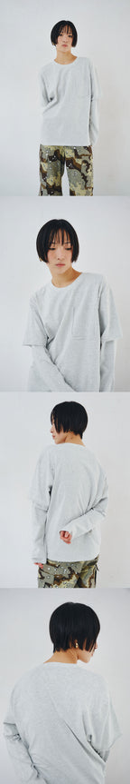 PLZPROJECT LAYERED LONG SLEEVE, WHITE MELANGE