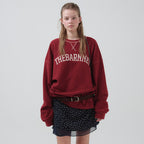 THE BARNNET Natural Logo Sweat Shirt_Red