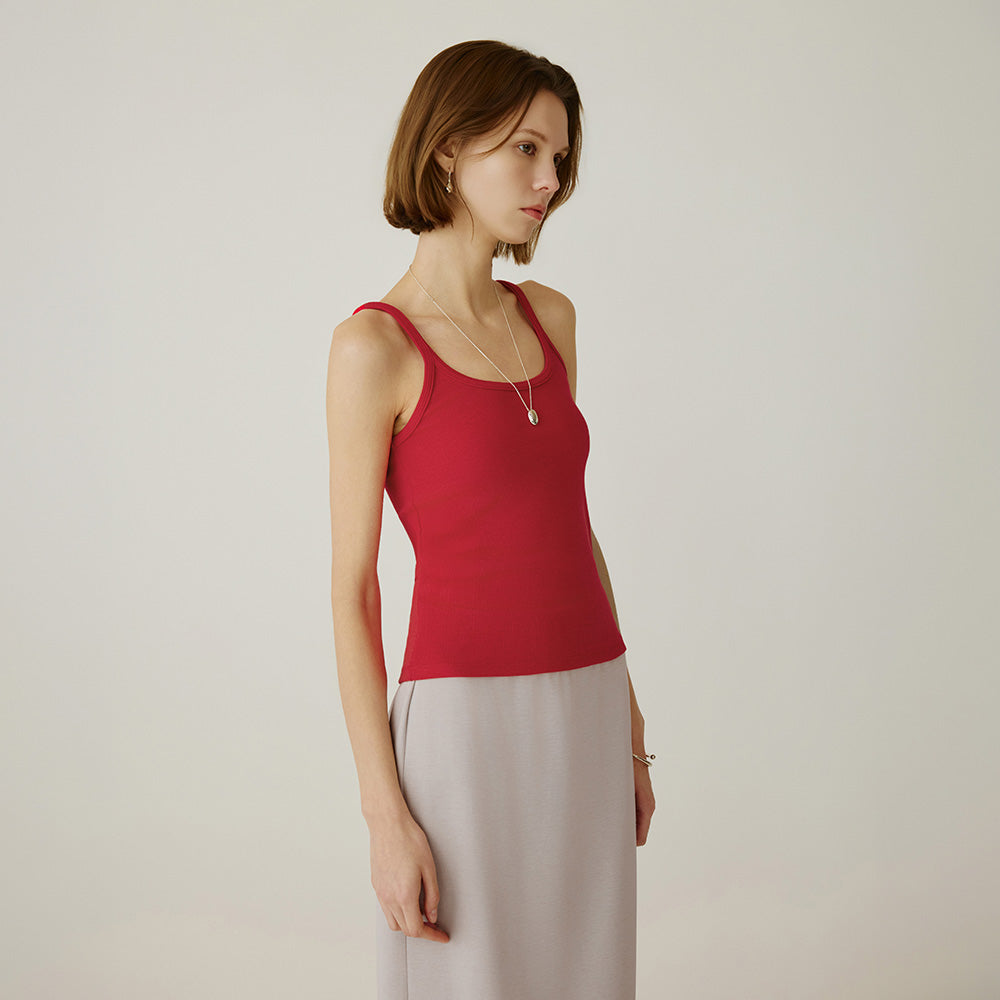 Siyazu SITP5270 Comfort U-neck tank top_Red
