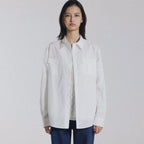 ANDNEEDS Foin pocket shirt (whtie)