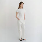 DERS [2nd] Tess 90s basic t-shirt - Ivory