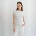 DERS [2nd] Tess 90s basic t-shirt - Ivory