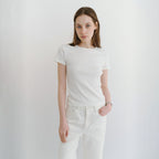 DERS [2nd] Tess 90s basic t-shirt - Ivory