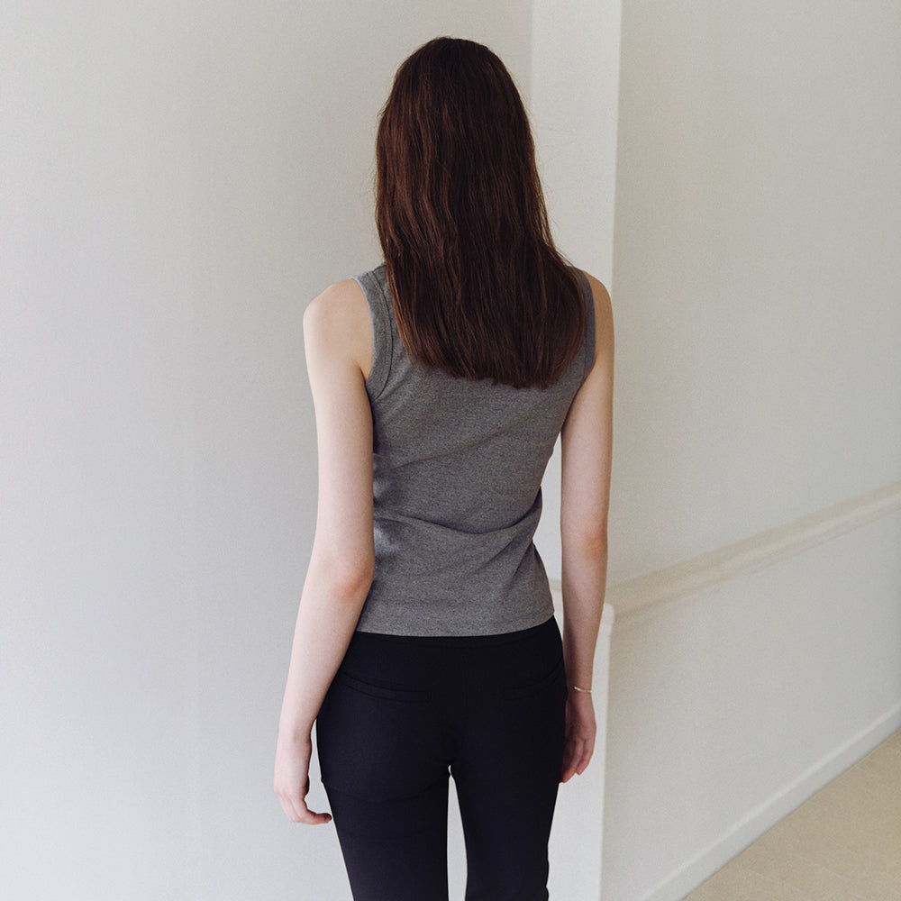 DERS Uma 90s V-neck sleeveless - gray
