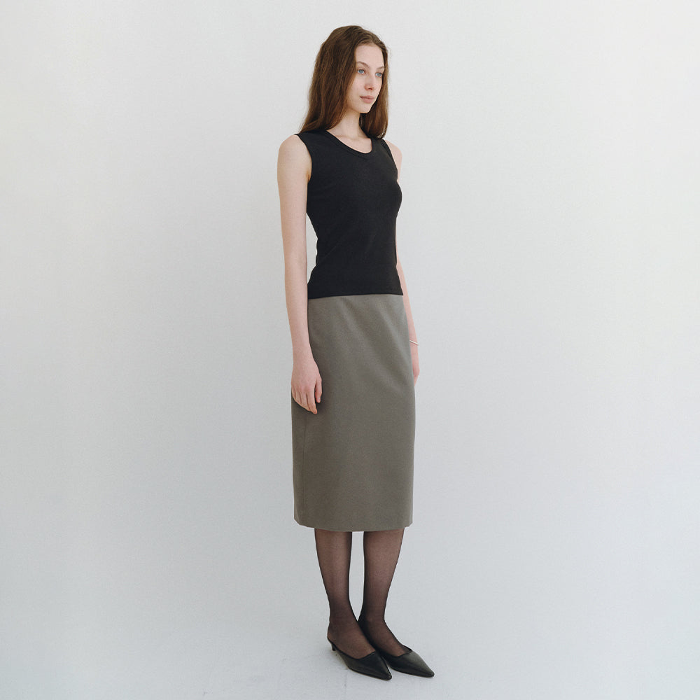 DERS [2nd] Uma 90s V-neck sleeveless - Black