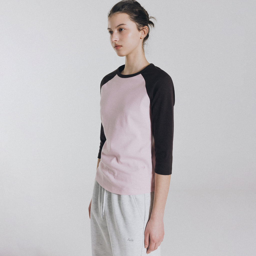ANDNEEDS ANDS raglan long sleeve (pink)