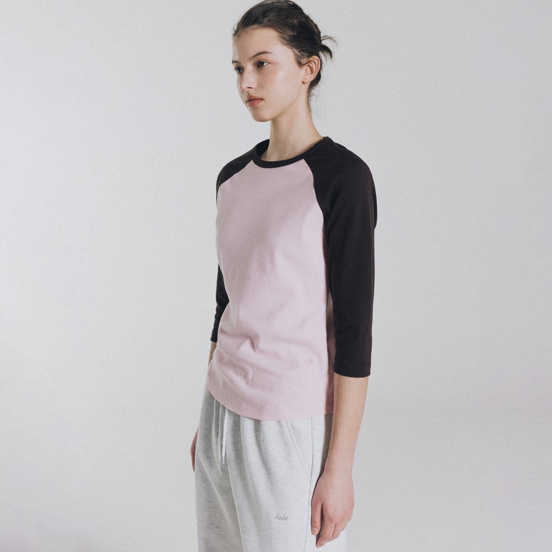 ANDNEEDS ANDS raglan long sleeve (pink)
